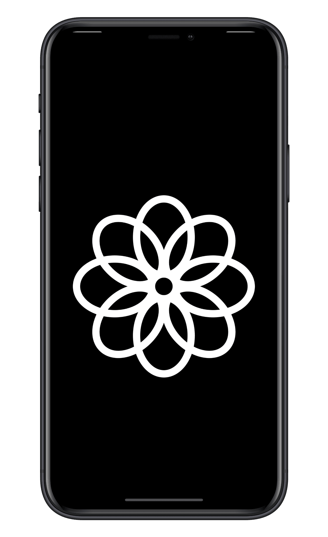 黑白視覺卡：黑底白字