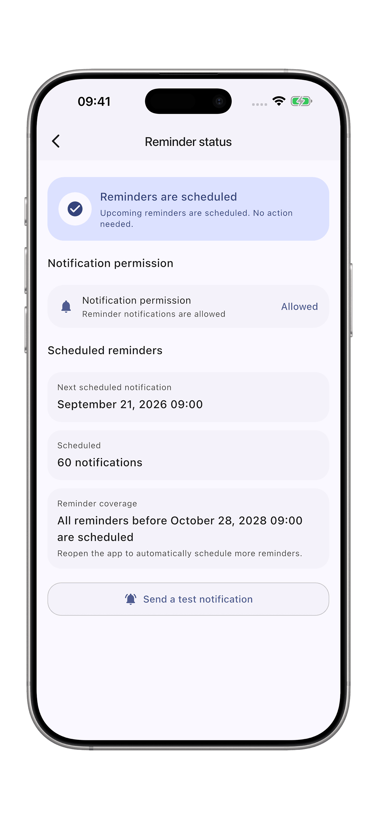 Minday：See what is actually scheduled